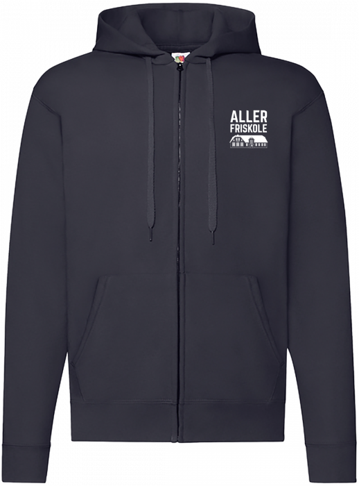 Fruit of the loom - Af Hættetrøje Med Lynlås Voksen - Deep Navy