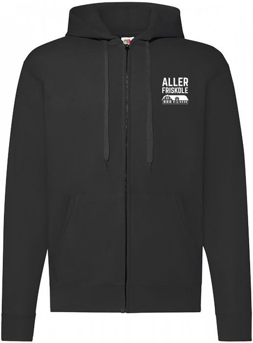 Fruit of the loom - Af Hodded Sweat Jacket - Nero